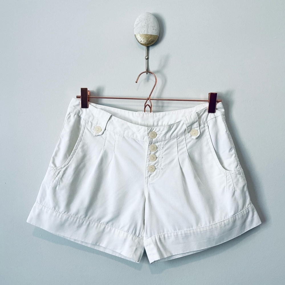 Y2K VOLCOM Pleated Button-fly Low Rise Jacquard Beach Short